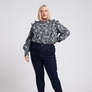 Erdem x Universal Standard Kalina shirt size S 14-16